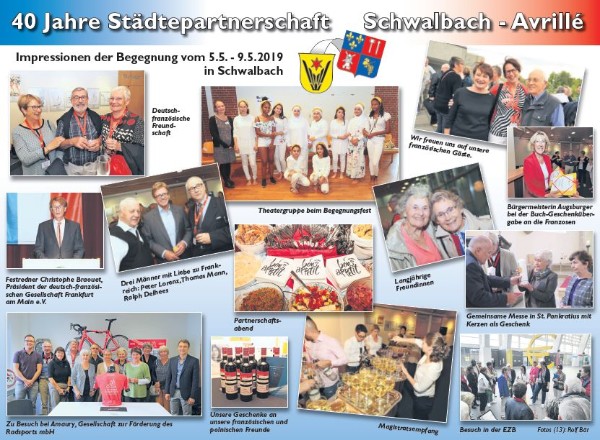 40 Jahre Städtepartnerschaft Avrillé-Schwalbach